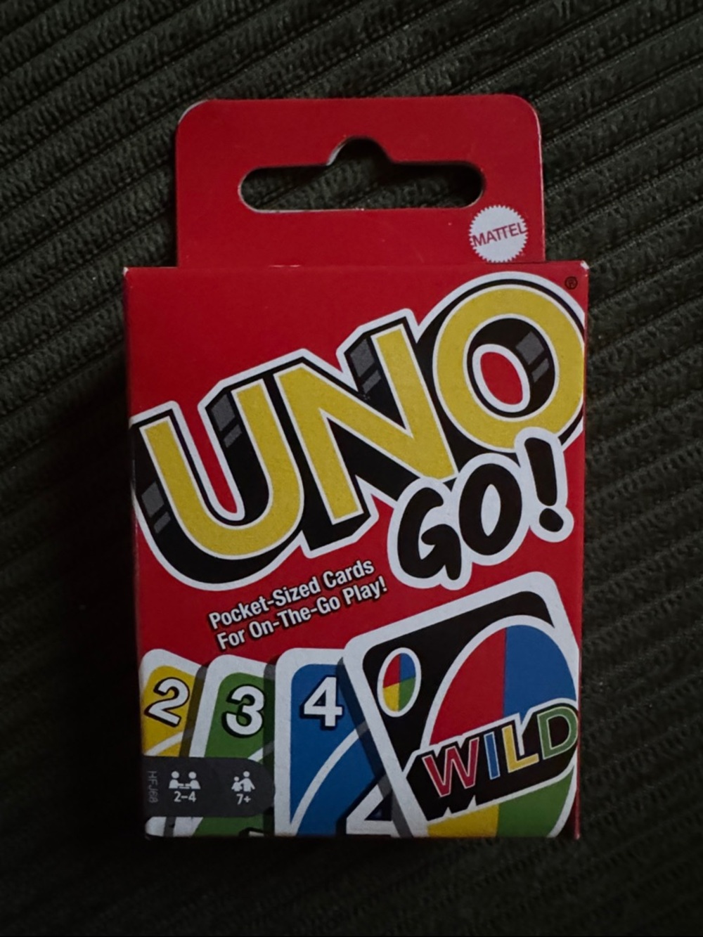 Mattel UNO Go! Pocket Card Game - Red Packaging
